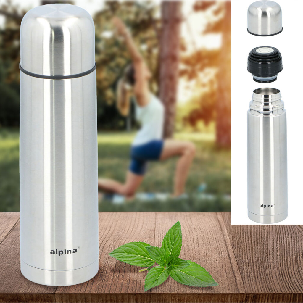 Thermosflasche, Edelstahl, 750ml