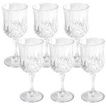 Weingläser aus Kunststoff mit Kristalleffekt, 6 Stück, 200ml