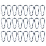 Karabinerhaken, 24 Stück, 5 x 2,5 cm, max. 50kg Karabinerhaken, 24 Stück, 5 x 2,5 cm, max. 50kg