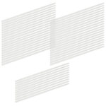 Strohhalme, 50er-Set, weiss, weiss, wiederverwendbar, spülmaschinenfest