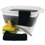 Faltbares Geschirrspül-Set, Abwaschschüssel