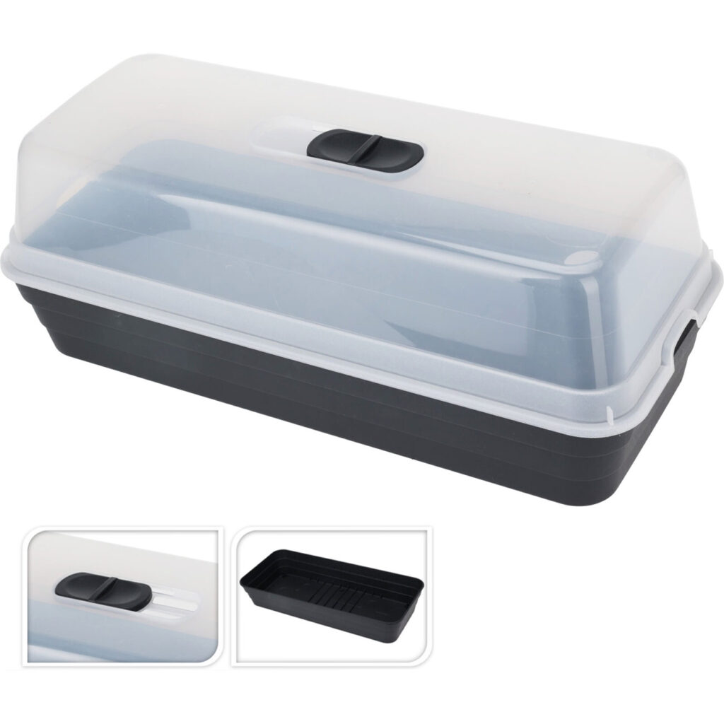 Anzuchtschale mit Lüftungsschieber, 53 x 23 x 20 cm