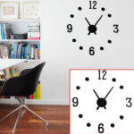 Wanduhr, DIY, schwarz