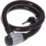 Fahrradsicherheitsschloss mit 2 Schlüsseln, Stahlseil, Sicherheitsstufe 10