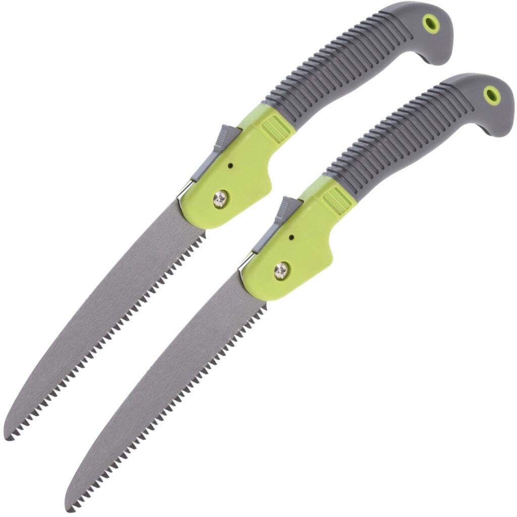 2er-Set Klappsäge, 40 cm, grün-grau