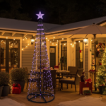 LED-Weihnachtsbaum Kegelform, mehrfarbig 570 LEDs, 300 cm