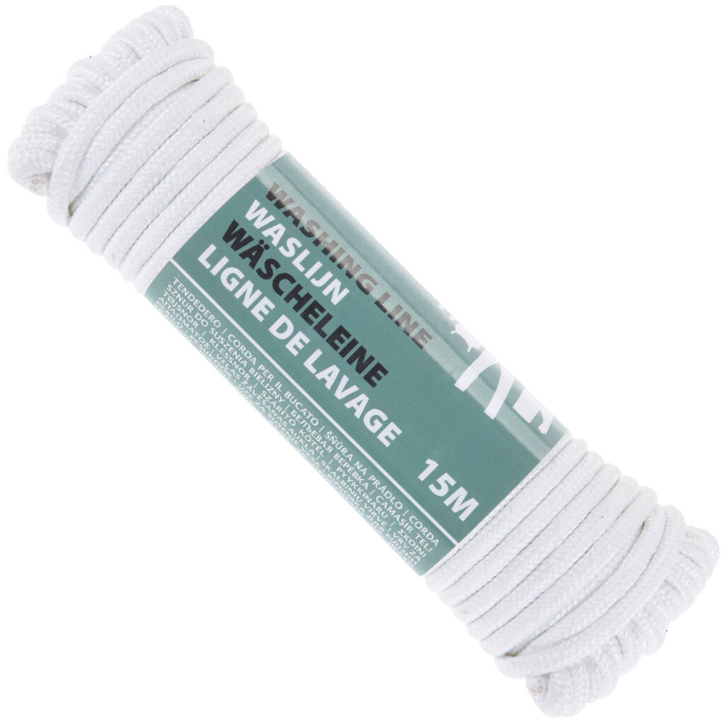 Wäscheleine, 15m, weiss