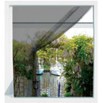 Fliegengitter für Fenster, 1,3 x 1,5m, inkl. Klettband