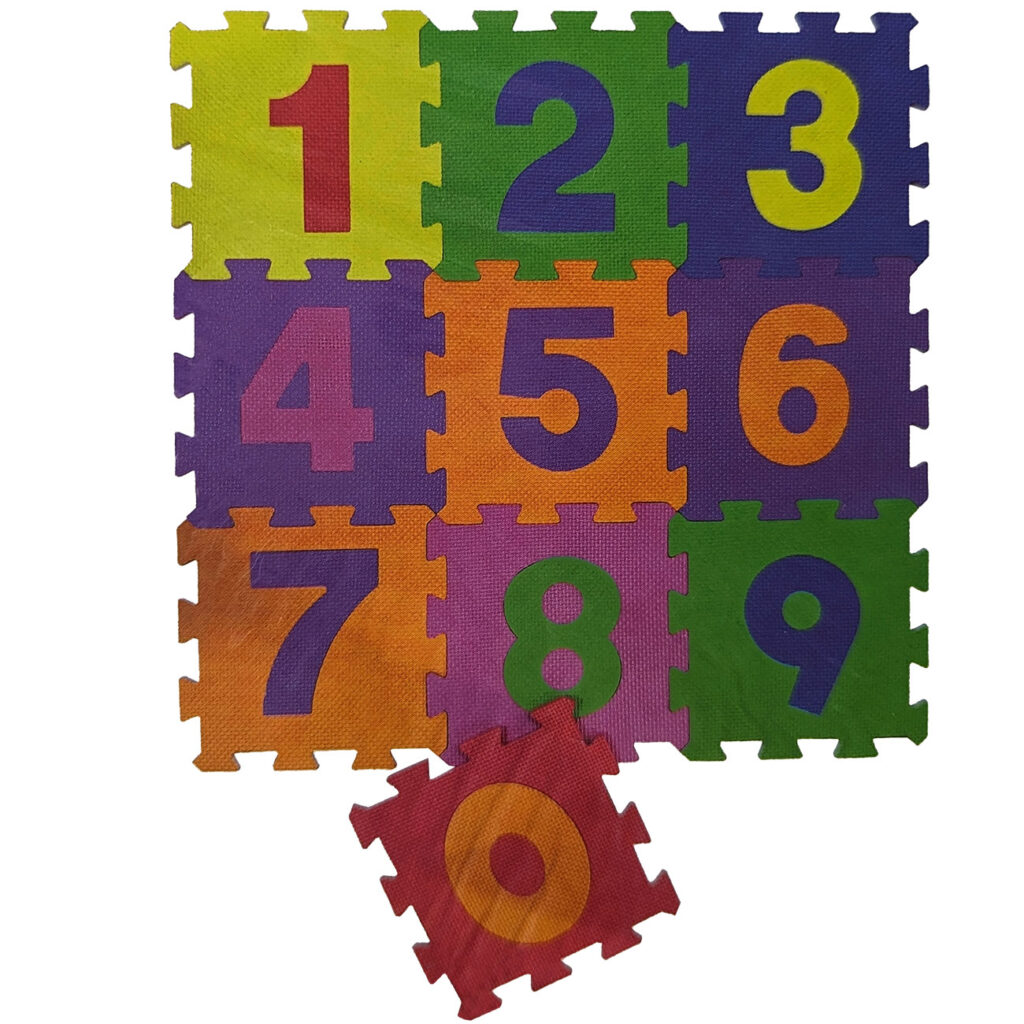 Puzzle-Matten, Spielmatten, Ziffern 0 bis 9