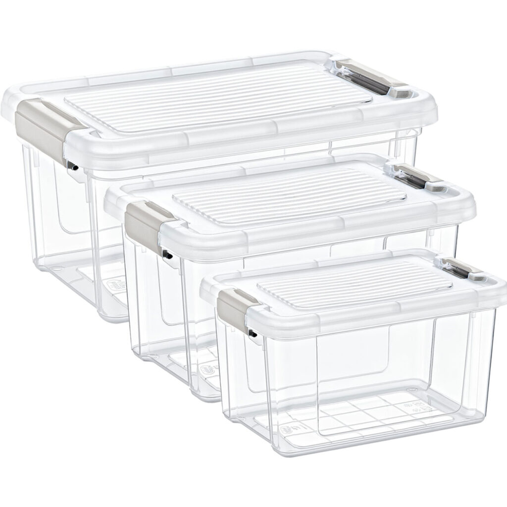 Vorratsbox-Set, 3-teilig, transparent Vorratsbox-Set, 3-teilig, transparent