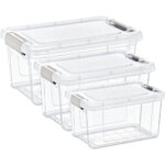 Vorratsbox-Set, 3-teilig, transparent