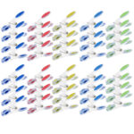 Wäscheklammern mit Soft-Grip, 80 Stück, in 5 Farben