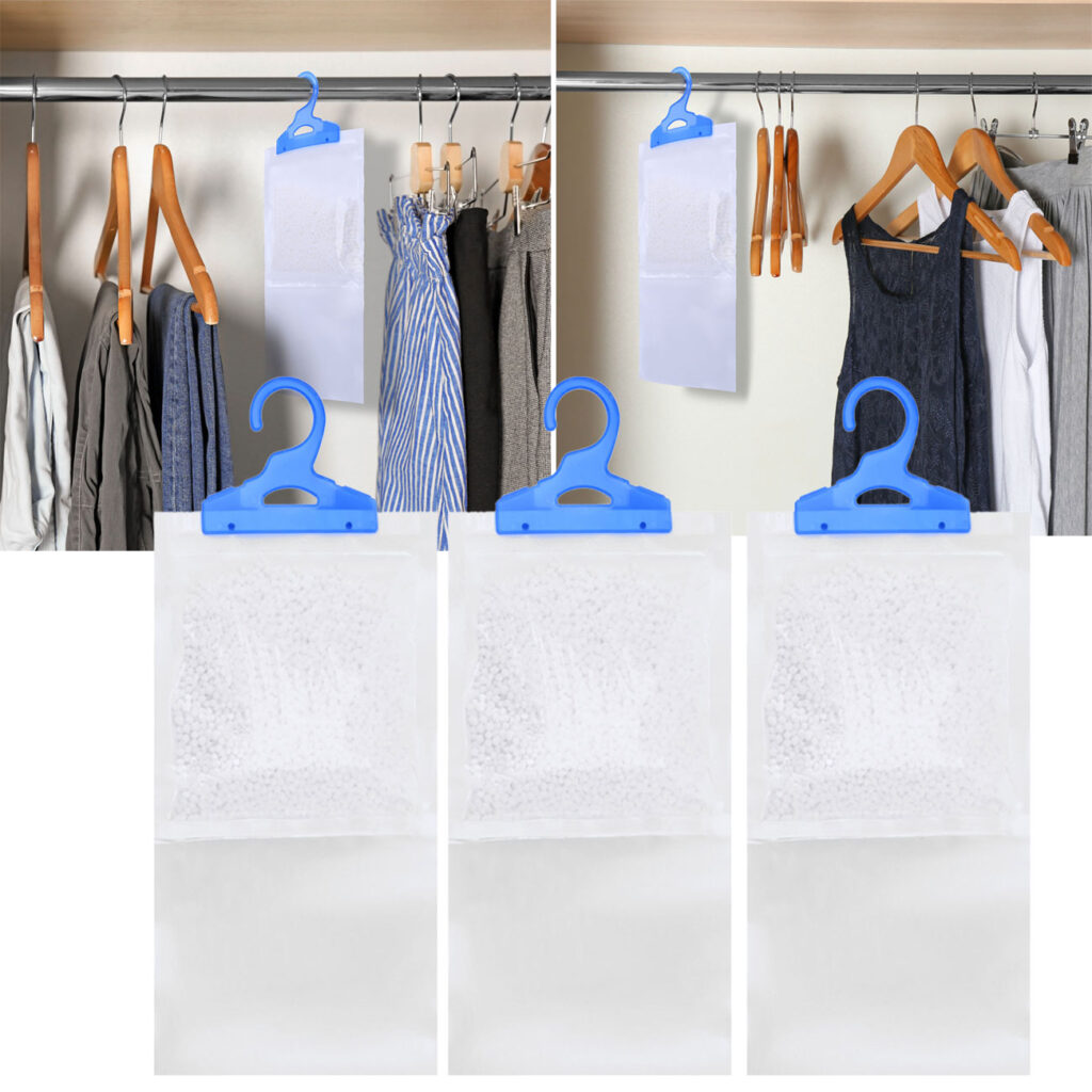 Luftentfeuchter für Kleiderschränke, 3 Stück, je 450ml