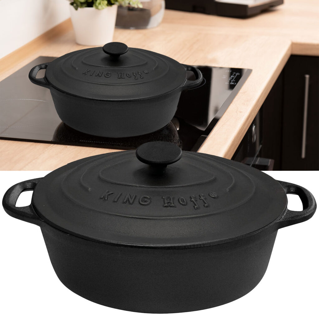 Gusseisenbräter mit Deckel, oval, 6,2 L Gusseisenbräter mit Deckel, oval, 6,2 L