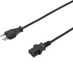 Apparatekabel Kaltgerätestecker TD 3x 1,0 mm schwarz, 3 Meter