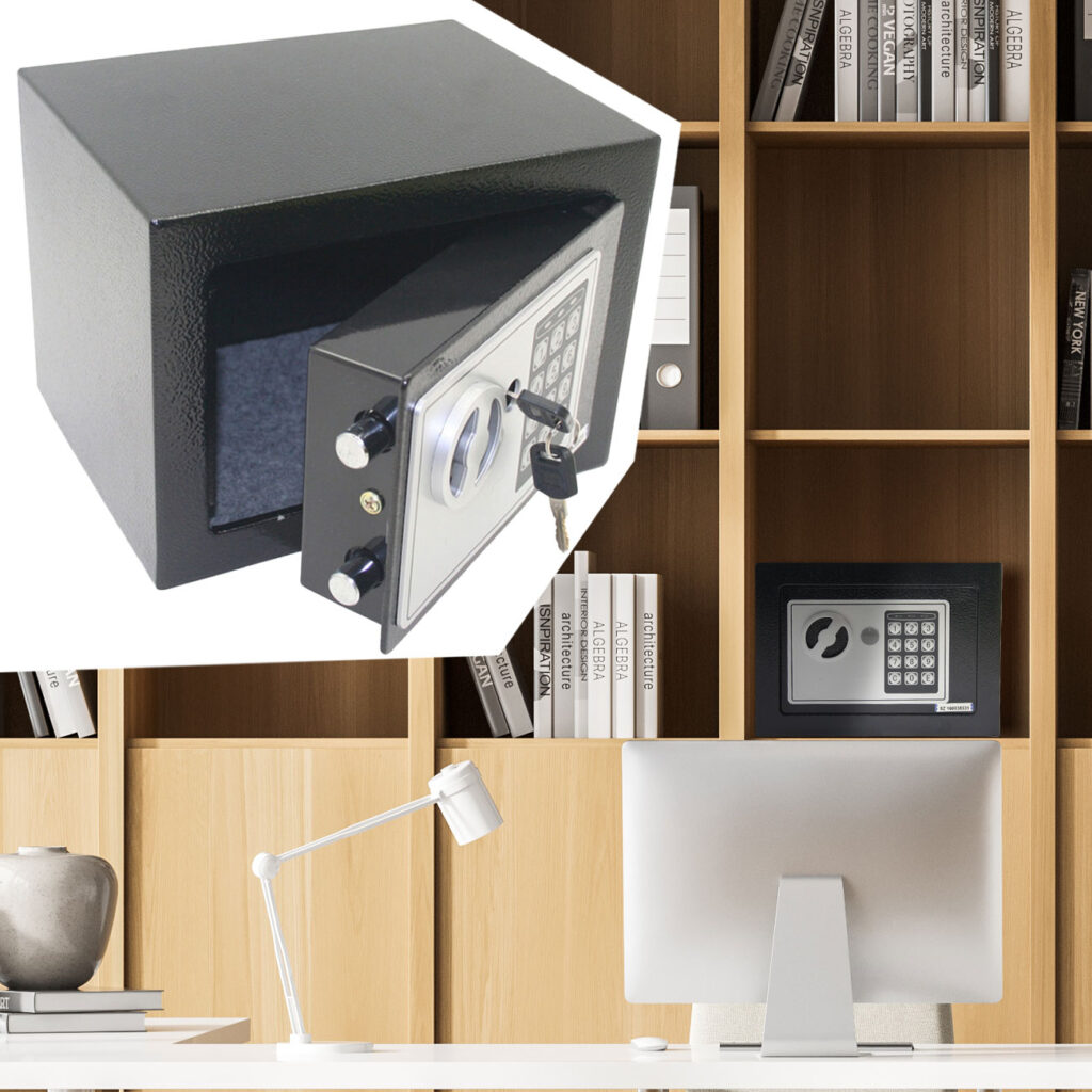 Elektronischer Möbeltresor, 23 x 17 x 17 cm