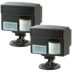 2er-Set Ultraschall-Tierschreck mit PIR-Bewegungsmelder