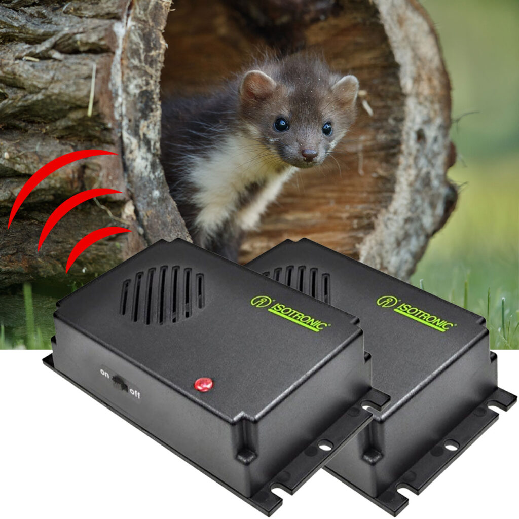 2er-Set Mobile Marder-Abwehr mit Ultraschall