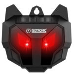 Tierabwehr gegen Wildtiere mit nachts blinkenden LEDs, solarbetrieben