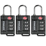 3er-Set TSA-Gepäckschloss mit 3-stelligem Zahlencode