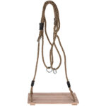 Schaukel aus Kiefernholz, 40×16 cm, Seillänge bis 210 cm