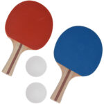 Tischtennis-Set, 4-tlg. 2x Schläger, 2x Ball