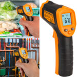 Infrarot-Thermometer mit Laser, berührungslos, – 50 bis + 400 °C Infrarot-Thermometer mit Laser, berührungslos, – 50 bis + 400 °C