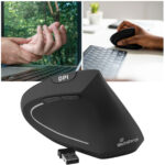 Ergonomische 6-Tasten Funkmaus für Rechtshänder, kabellos