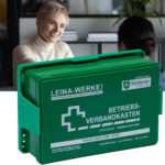 Betriebsverbandkasten klein, Inhalt DIN 13157, grün Betriebsverbandkasten klein, Inhalt DIN 13157, grün