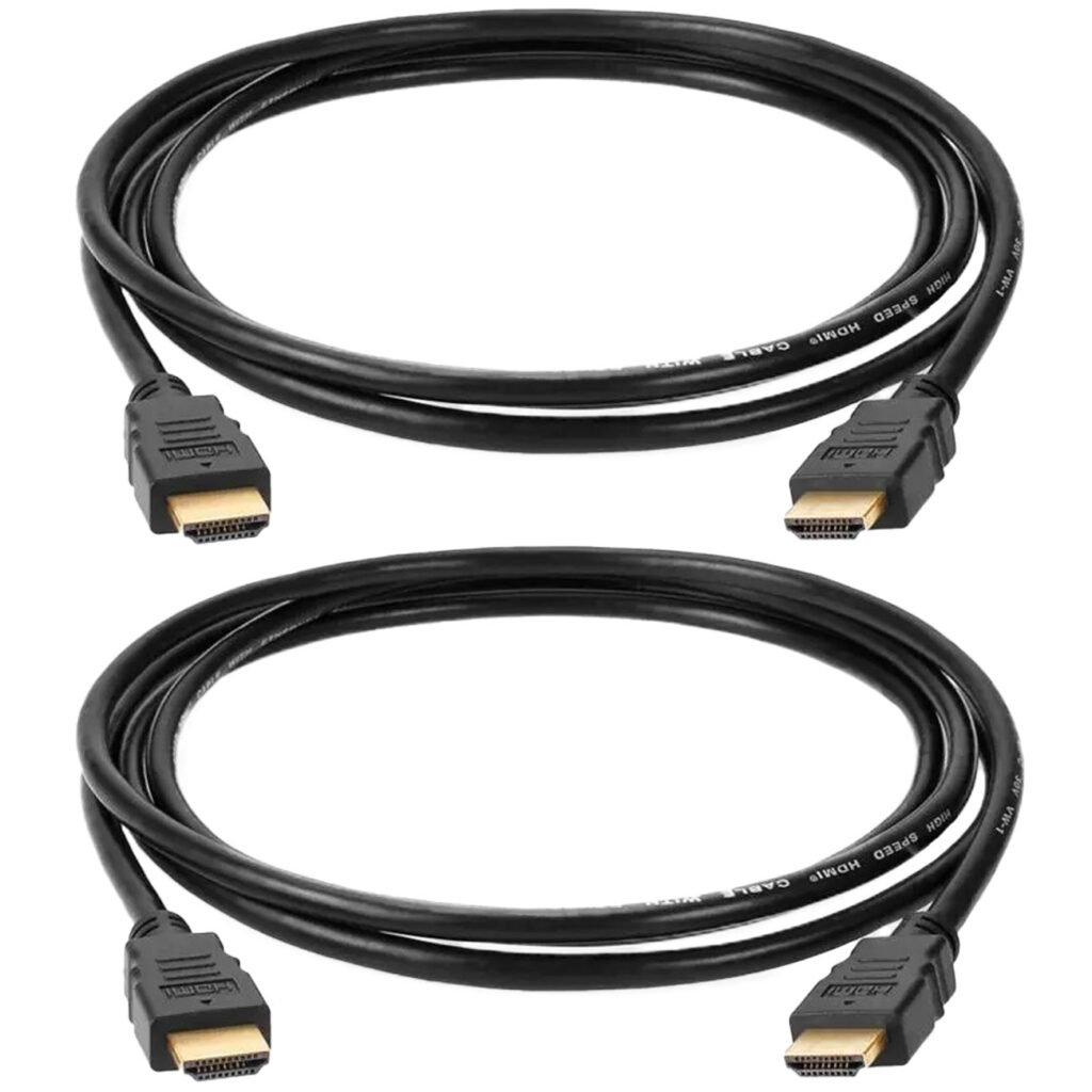 2er-Set Highspeed HDMI ,Kabel, Ethernet, max. 10,2 GBit/s, Typ A, 8 PCM, L 1,0 m