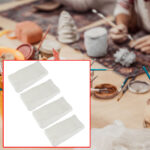 4er-Set Ton, Naturton, selbsthärtend, je 500g, weiss