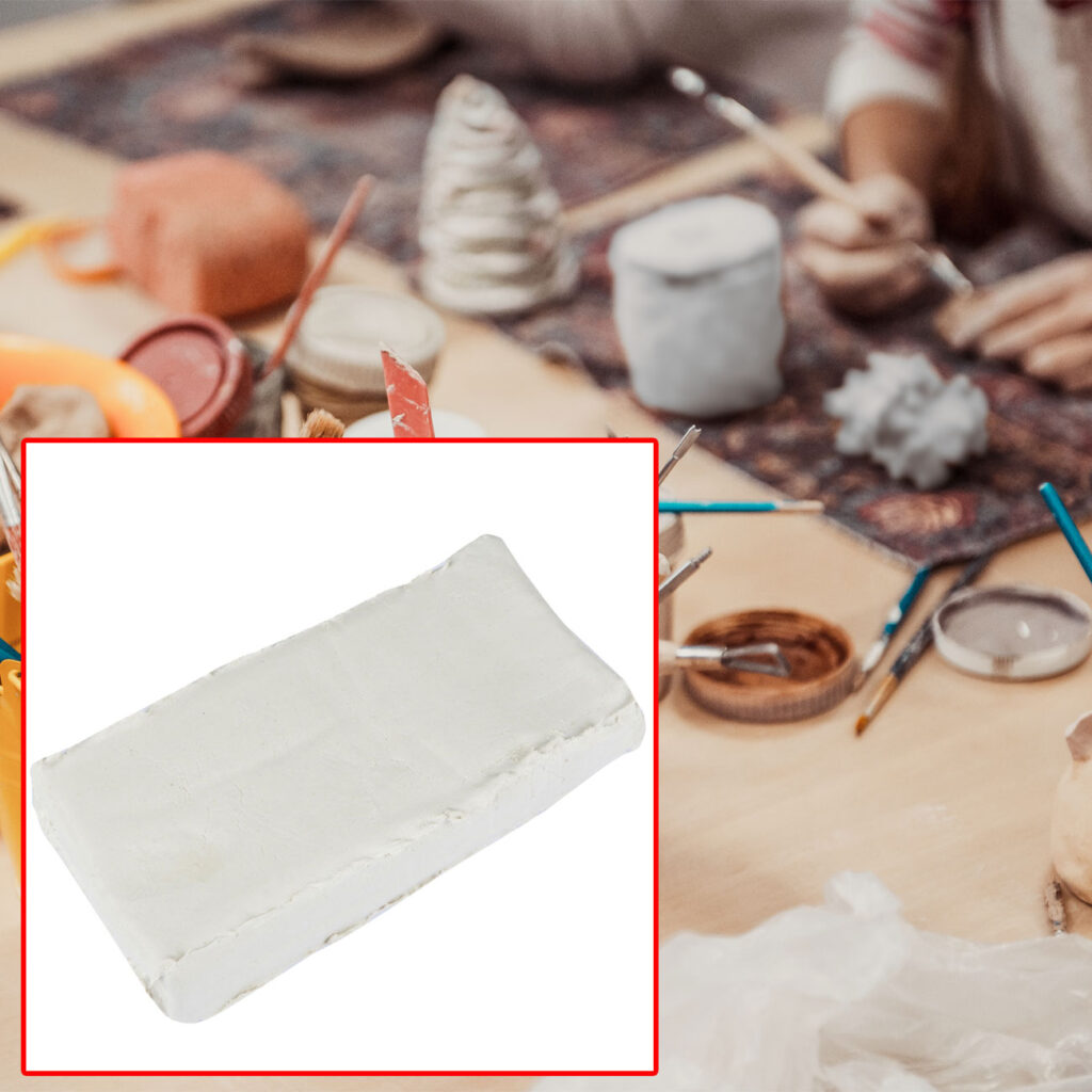 Ton, Naturton, selbsthärtend, 500g, weiss Ton, Naturton, selbsthärtend, 500g, weiss