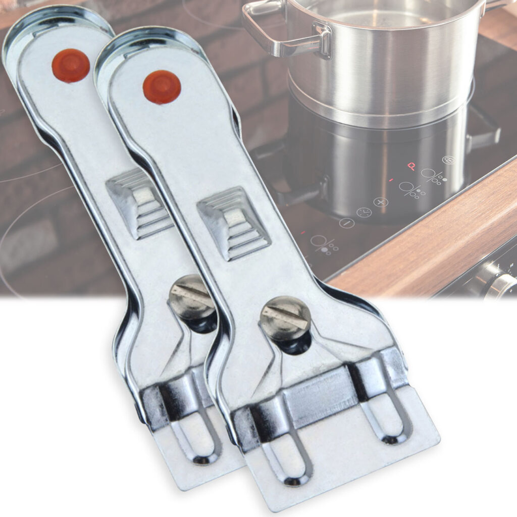 2er-Set Schaber für Ceranfeldplatten aus Metall, L 14 cm
