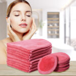 Kosmetiktücher, 10er-Set, oval, und Kosmetikpads 10er Set, rund