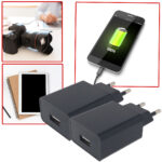 2er-Set USB-A-Ladegerät, 10 W, schwarz