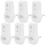 6 Funksteckdosen Funkschalter T13 im Set mit Fernbedienung