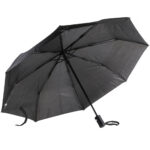 Kompakter Regenschirm, automatisch aufklappbar, schwarz, Ø 95 cm