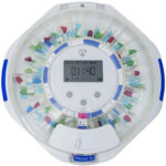 Intelligente Medikamentendose, SmartLife, mit WiFi und App, 28 Fächer, LCD-Display