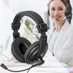 Over-Ear PC-Headset, 40 mm-Lautsprechertreiber, klappbares Mikrofon