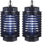 2er-Set, Insektenlampe, elektrische Fliegenfalle, 230 V/500 V, 50 m²