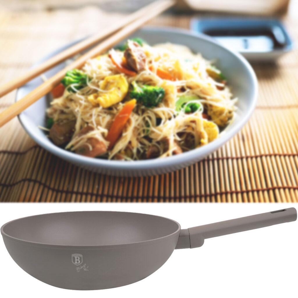 Design Wokpfanne, 28cm, taupe