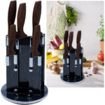 Messerset mit rotierendem Messerständer, 5-teilig