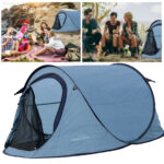 Automatik-Kuppelzelt für 1-2 Personen, 220 x 120 x 95 cm, blau
