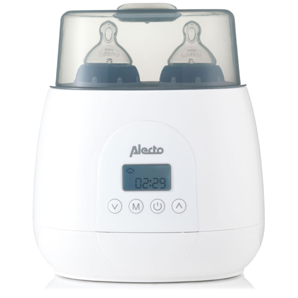 Digitaler Flaschenwärmer, für 2 Fläschchen, zum Erwärmen, Sterilisieren, Auftauen