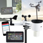 Professionelle WLAN-Wetterstation, Aussensensor, Taupunkt, Luftdruck, UV-Strahlung, uvm.