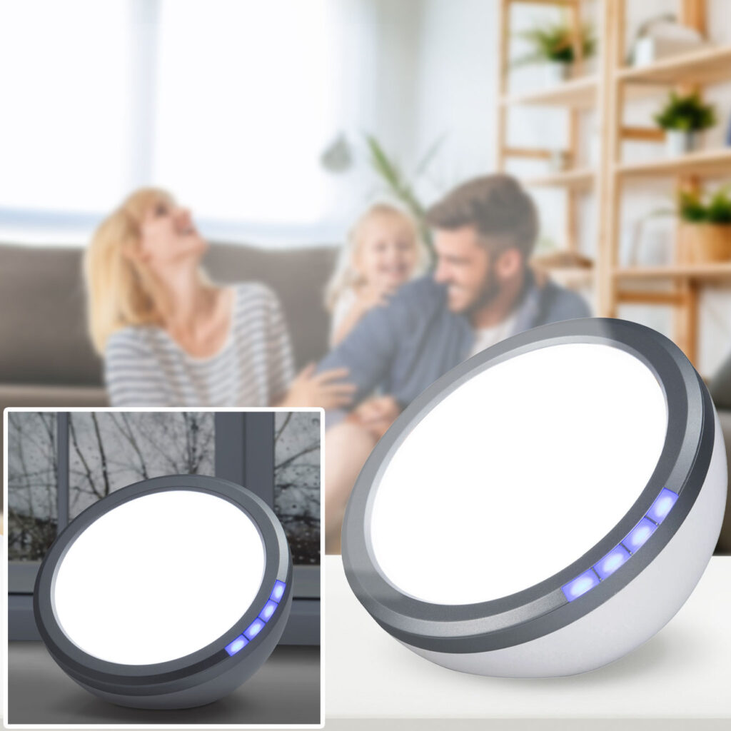 Tageslichtlampe, 10.000 Lux, 4 Einstellungsstufen, Lichttherapielampe