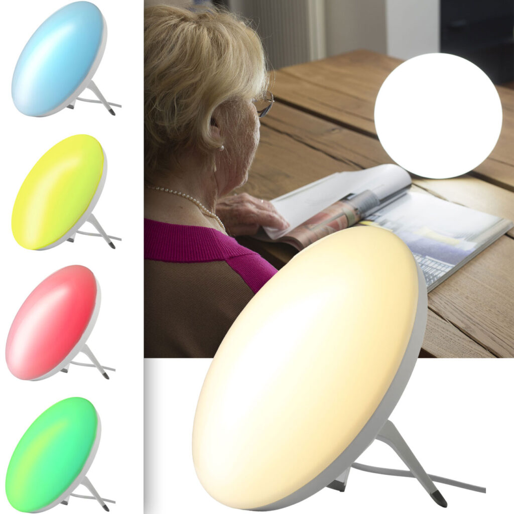 Tageslichtlampe mit verschiedenen Farben, 10.000 Lux, Stimmungslampe