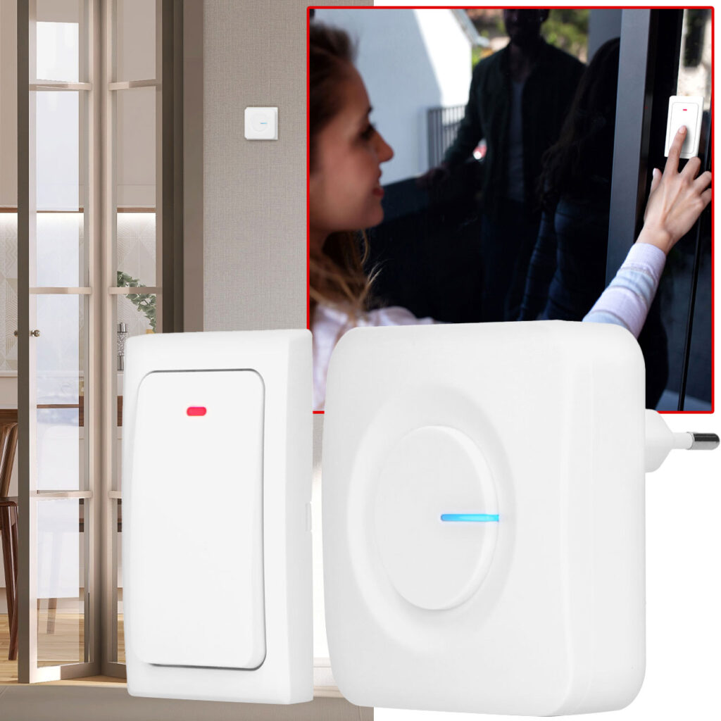 Funk-Türklingel, kinetisch, biis zu 50 m, IP44, 36 Melodien