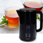 Wasserkocher, schwarz, 1,7 L, mit wählbarer Temperatur, 2200 Watt