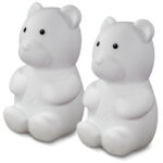 2er-Set Nachtlicht „Basti der Bär“, versch. Lichtmodi, batteriebetrieben